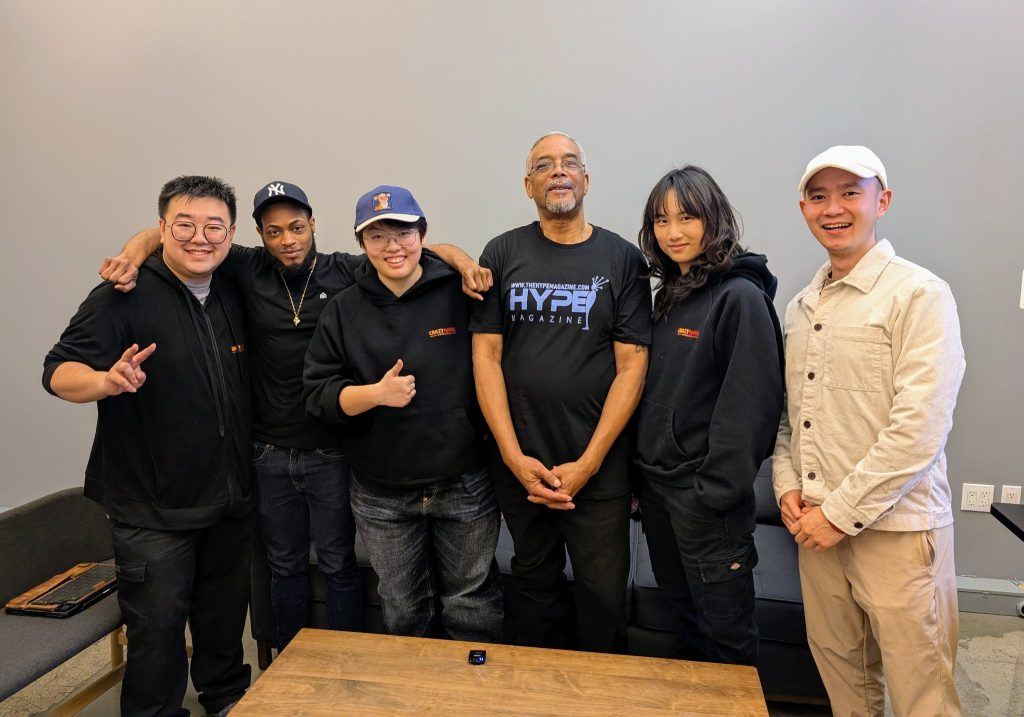 ReelShort post-production team - post interview group photo by Crazy Maple Studios with Dr. Jerry Doby of The Hype Magazine - Vertical Storytelling