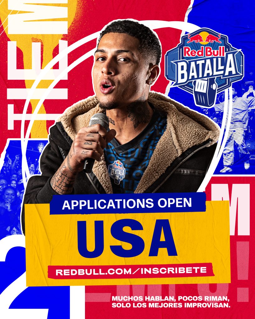 Red Bull Batalla Application USA Announcement poster