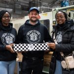 The Gift of Chess key distribution partners Phyllis and Bernice of Nairobi Kenya and Founder Russell Makofsky