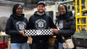 The Gift of Chess key distribution partners Phyllis and Bernice of Nairobi Kenya and Founder Russell Makofsky