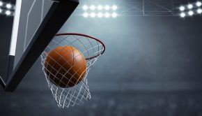 Basketball hoop on 3d illustration - nba