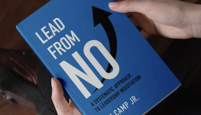 Jim Camp, Jr. - Lead From No - book cover art in two hands