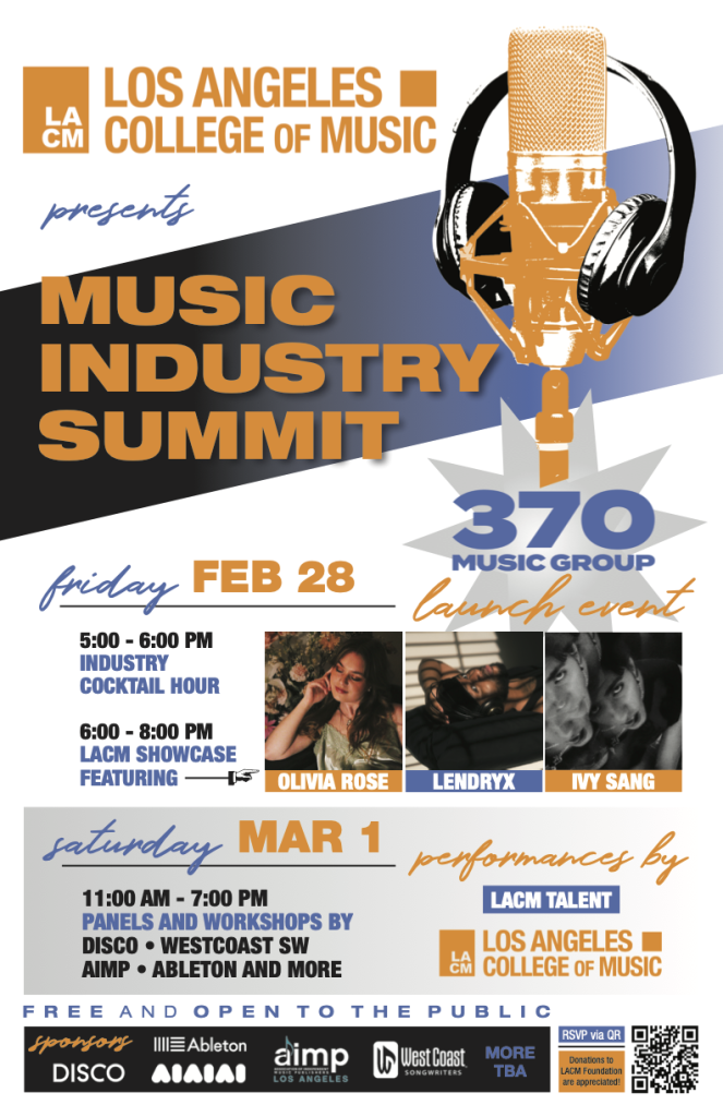 LACM MUSIC INDUSTRY SUMMIT - Lineup Poster